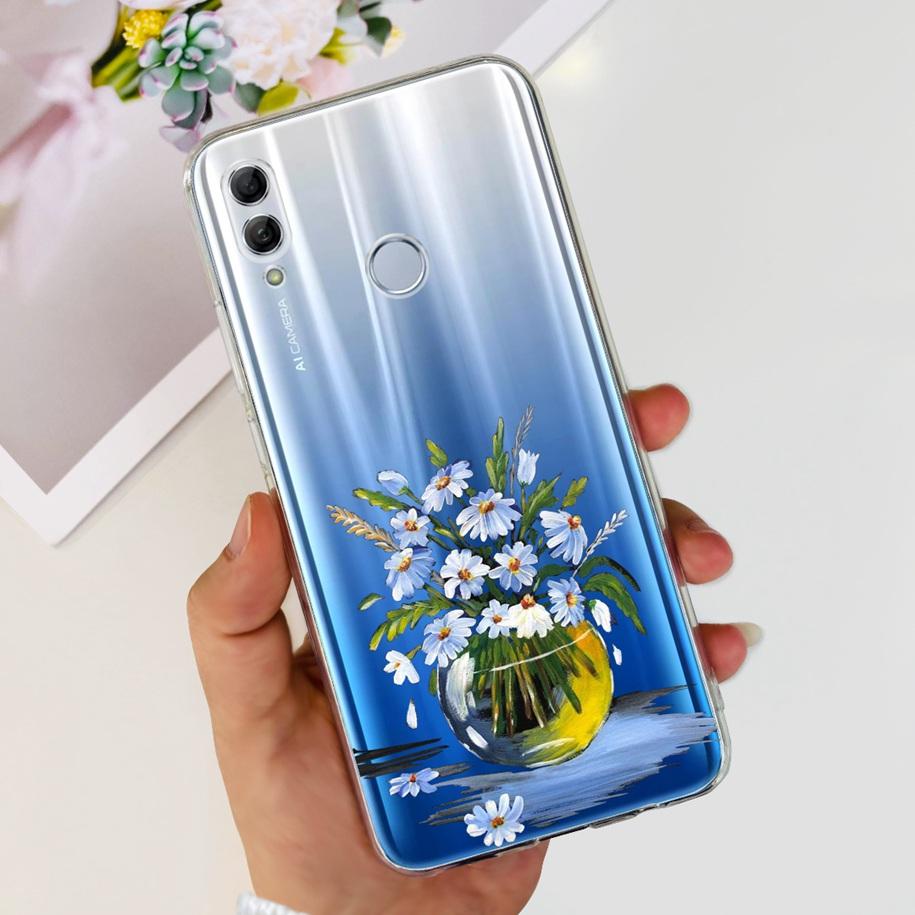 For Honor 10 Lite Case Honor 10i Shockproof Cover HRY-LX1T HRY-LX2 Stylish Flower Soft Silicone Clear TPU Funda For Honor10 Capa