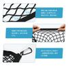 Rloao Cargo 120x120cm High Large Rooftop Cargo Secures Prevents and More Six Carabiners and a Storage High-Elasticity Net, (Max 240x240cm),