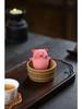 Yixing Zisha Tea Pet - Lying Flat Pig Zodiac Bathtub Ornament