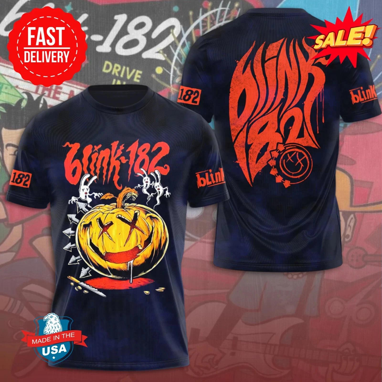 Blink 182 Band Tour 2025 3D T Shirt – All Over Print for Collectors M588 3XL