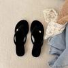 Flat-bottomed Slippers Versatile Leather Flip-flops Women's Summer Sandals