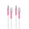 10pcs/set Spiral USB Data Charging Cable Earphone Line Cord Protector Silicone Case Cover Prevent The Phone Charging Cable From Breaking