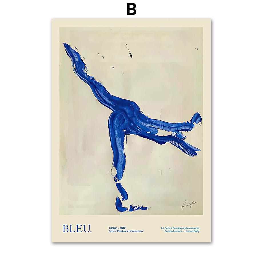 Blue Striped Girl Read Book Lobster Vase Wall Art Canvas Painting Nordic Posters And Prints Wall Pictures For Living Room Decor