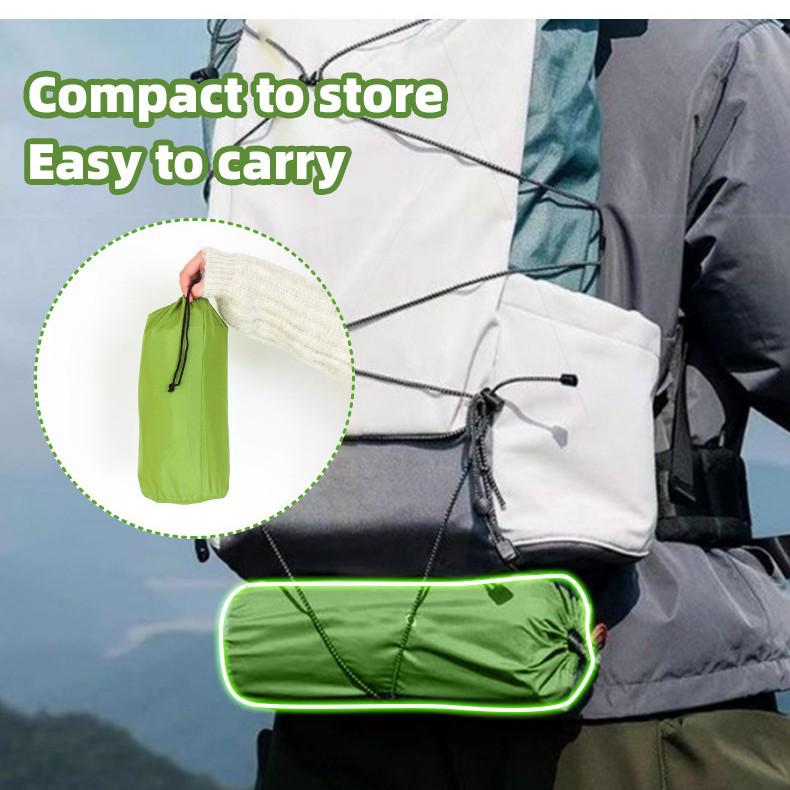Ultra-Elastic Single Camping Mat: Moisture-Proof, Portable TPU Inflatable Mattress.