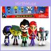 Vibrant Teen Titans Go Figure Set Featuring Robin Raven Beast Boy Starfire Collectibles