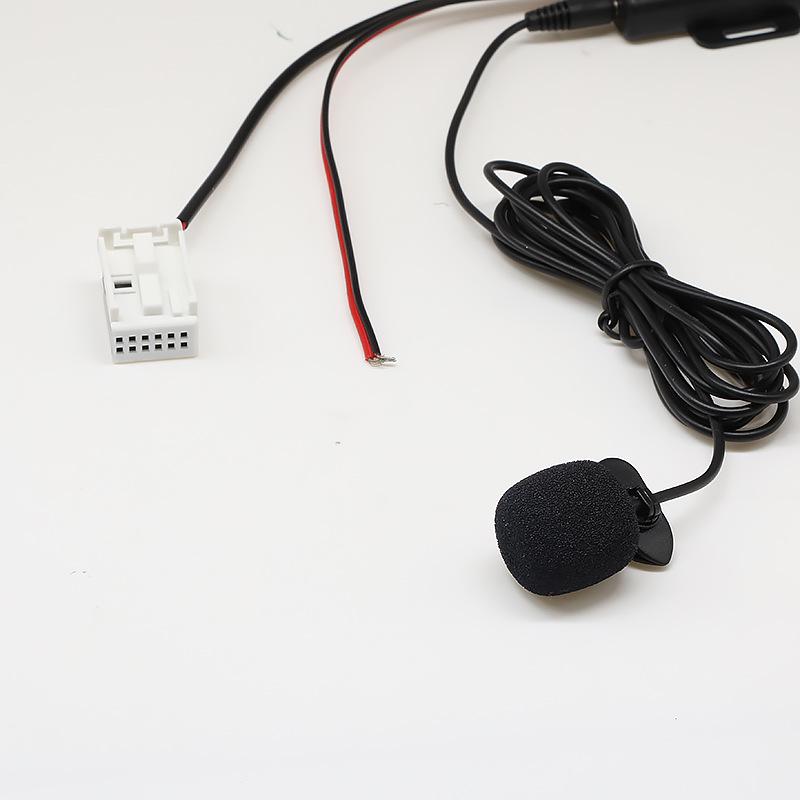 Compatible Peugeot Citroen RD4 Bluetooth AUX Audio Cable 12-Pin Plug Radio Adapter