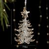Snowflake Christmas Tree Ornaments Acrylic Crystal Hanging  Merry Christma