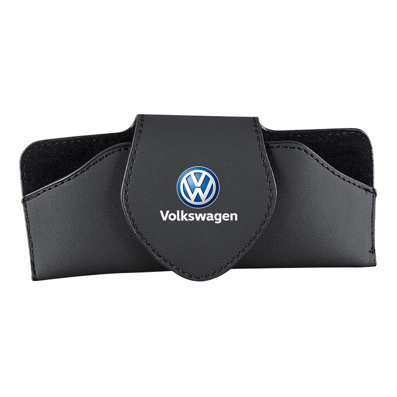 Hijk1 Volkswagen Car Sunshade Eyewear Case Sunglasses Bag For VW GTI Golf Phaeton Tiguan Passat Polo Car Interior Accessories Keychain