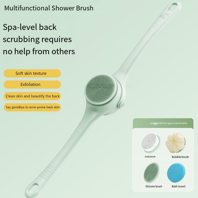 Electric Bath Body Scrubber Long Handle Back Brushes