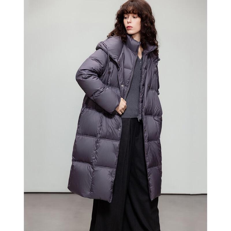 Demana Women's Mid-Length Zero-Pressure Feel Hooded Down Jacket