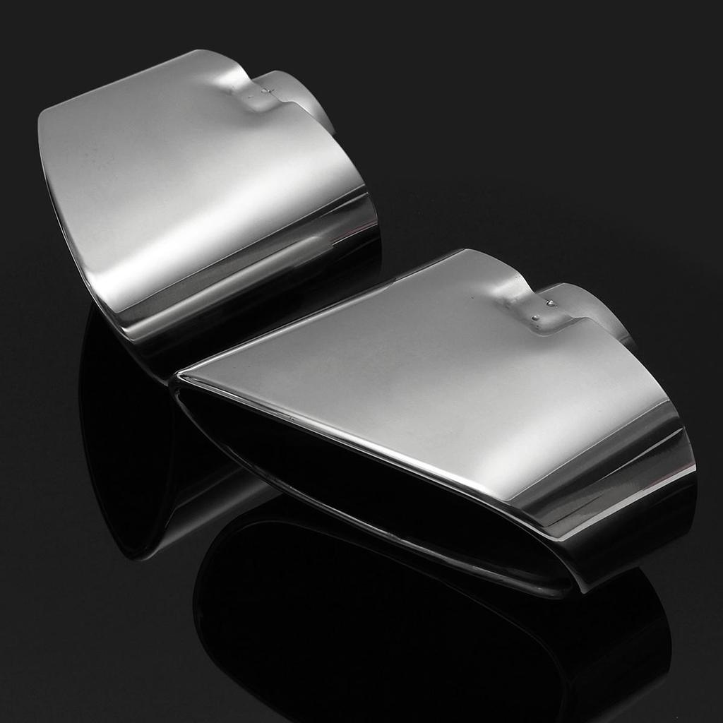 Pair Chrome Dual Exhaust Muffler End Pipe Tip 304 Stainless Steel For BMW X5 E70