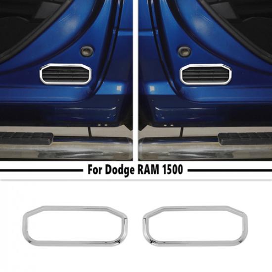 Для Dodge Ram 1500 2010-2026 ABS Хром Накладка на вентиляционное отверстие задней двери 2 шт.