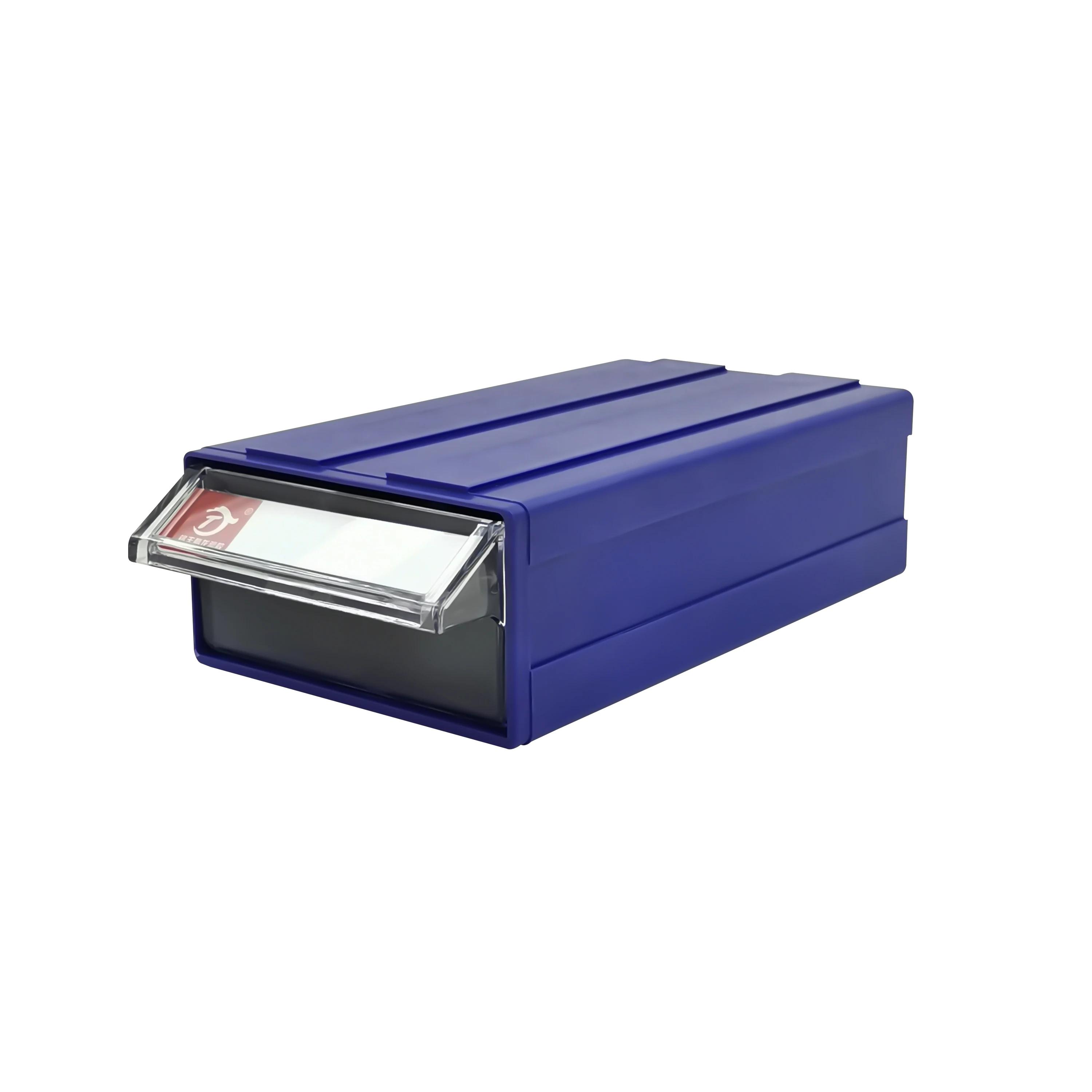 

10 Pieces Tool Storage Box Pen Small Parts Hardware Storage Drawer Plastic Debris Box Office Desk Storage Box S 10 Pieces синий