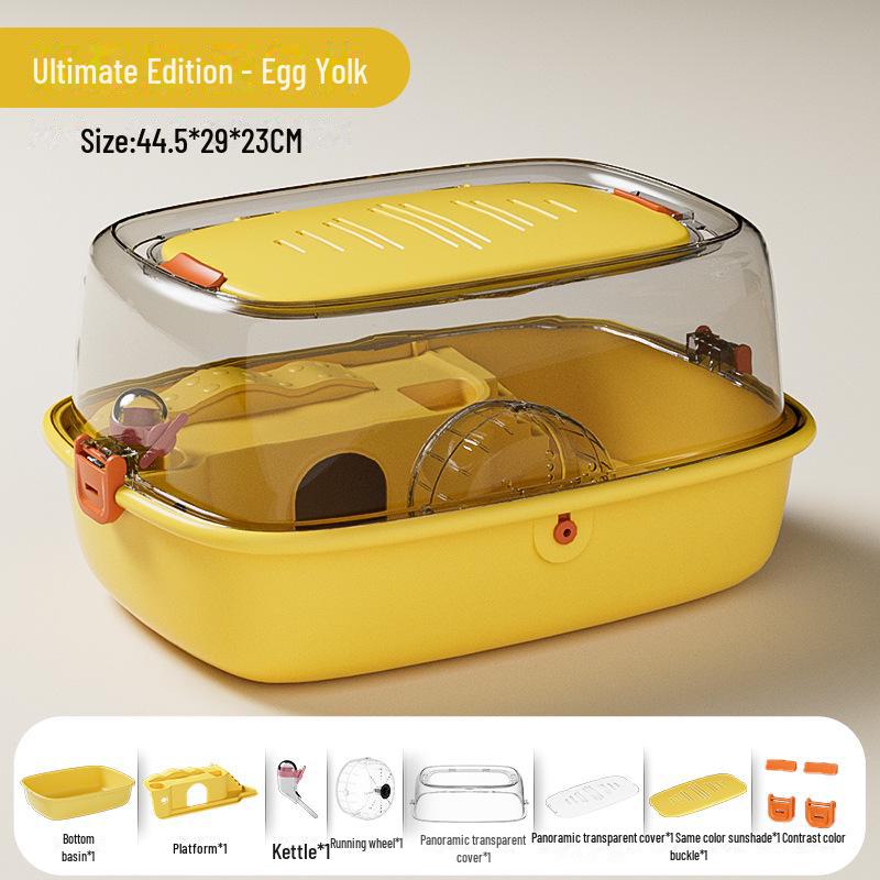 Acrylic Skylight Hamster Cage Castle - Indoor Full Set