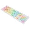 104 Stück Benutzerdefinierte Tastenkappen Durchscheinend Lichtecht Farbverlauf Ergonomisches Design Matte Tastenkappen