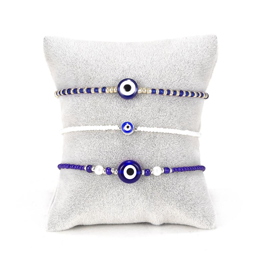 New Fashion Turkish Lucky Evil Eye Bracelets For Women Men Handmade Blue Eyes Beads Bangles Good Luck Wealth Jewelry Gifts
