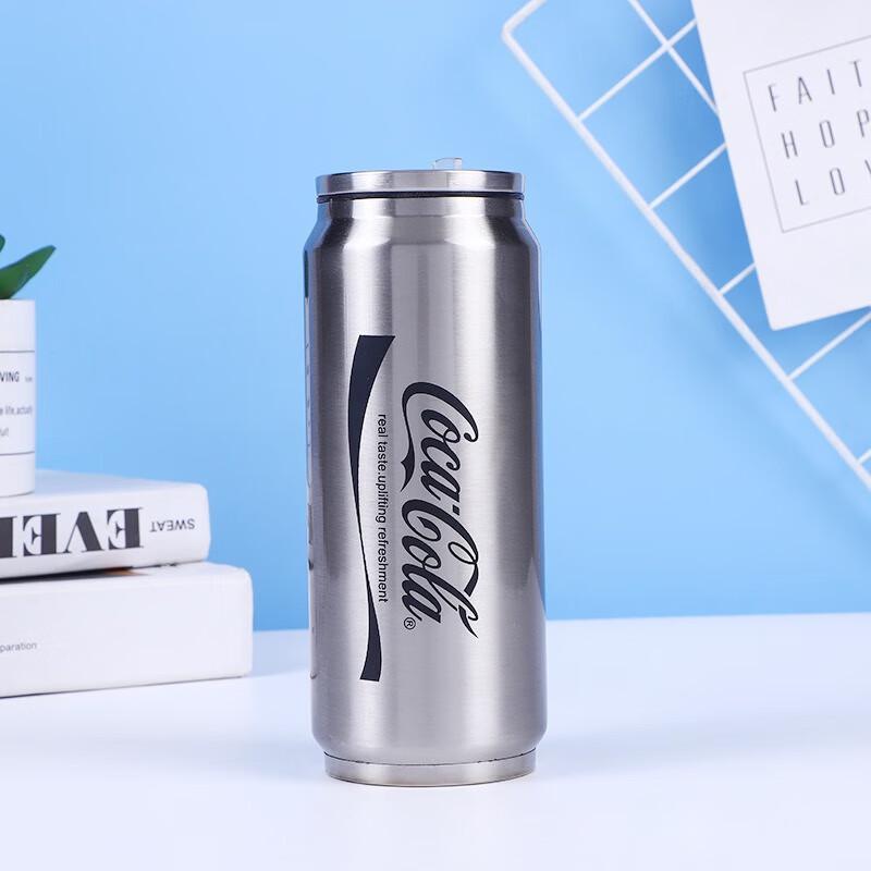 Coca-Cola Can-Shaped Insulated Tumbler with Straw