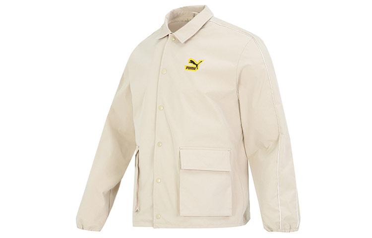 PUMA Classics Street Sport Woven Jacket Men s Ecru 539969-88 2XL