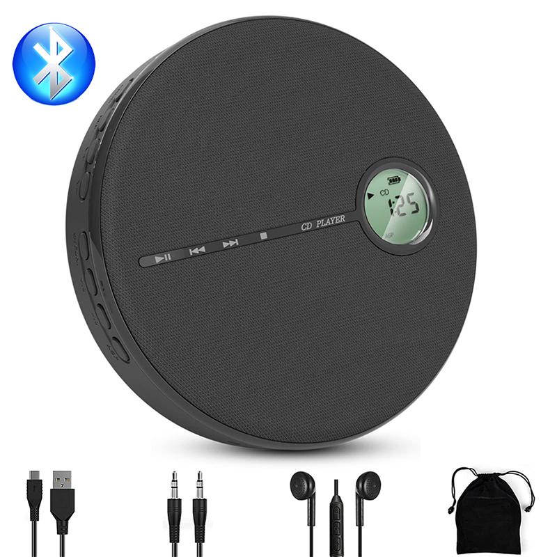 

CD Player Bluetooth Speaker Fetal Student Education Learning Repeating Machine English Learning Machine Automatic Shockproof чёрный