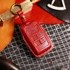 GUSHIBEI Genuine Leather Car Key Case Cover For LAND ROVER Red Blue