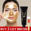 Maschera peel off al collagene di lumaca d'oro 24K, riduce i punti neri, pulizia profonda, controllo dell'olio, restringe i pori, idratante, cura della pelle del viso liscia