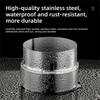 Stainless Steel Ventilation Pipe Fittings Multiple Sizes Ducting Connector