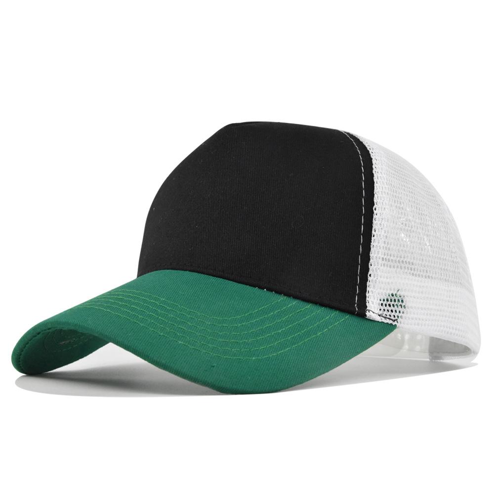 Customized Printing Logo 5 Panels Baseball Cap For Men Women Summer Adult Mesh Cap Advertising Cap Curved Brim Hat Wholesale Printed Logo