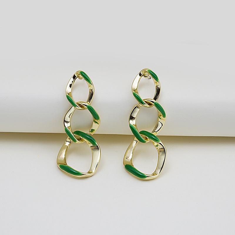 Korean Style Geometric Heart Pearl Gold Earrings for Women - Versatile Stud Accessories