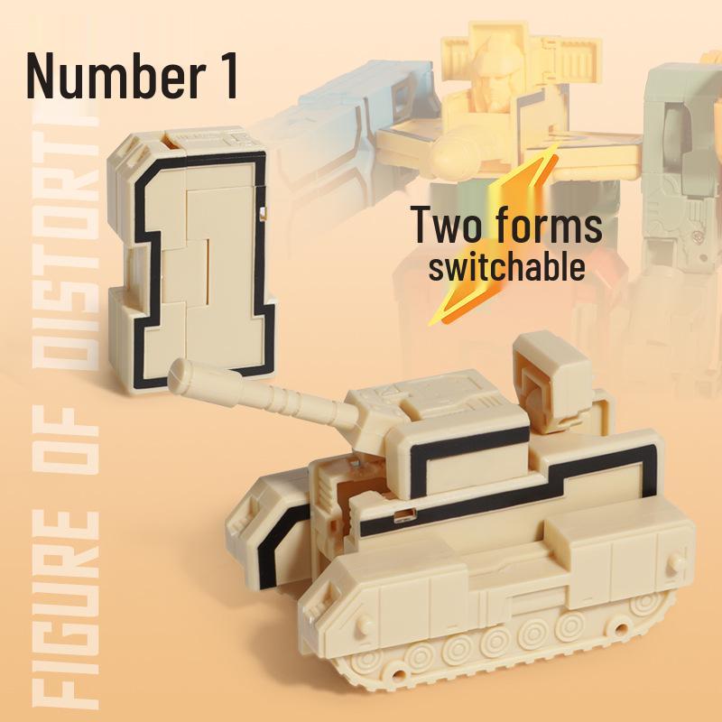 Children's Transforming Robot Car Educational Set