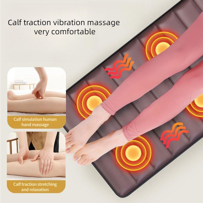 10 Vibration Motors Massage Pad 3 Vibration Intensity Back Massager Multifunctional Full Body Heating Massage Mat