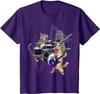 Cat Band Rock Kitties On Bass Guitar and Drum FunnyT-Shirt Clothing Casual Cotton Daily Four Seasons Streetwear Unisex