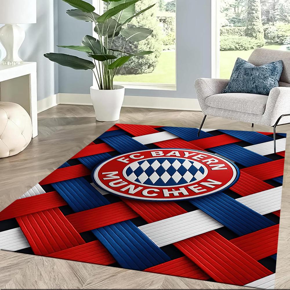 Fc Bayern München Victory Square Rugs Are a Great Choice for Living Rooms, Bedrooms, Home Décor, and As Gifts.