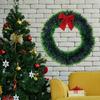 2/1Pcs Christmas Wreath Artificial Pendants DIY Xmas Tree Garlands Vines Door Wall Hanging Ornaments Xmas New Year Decorations