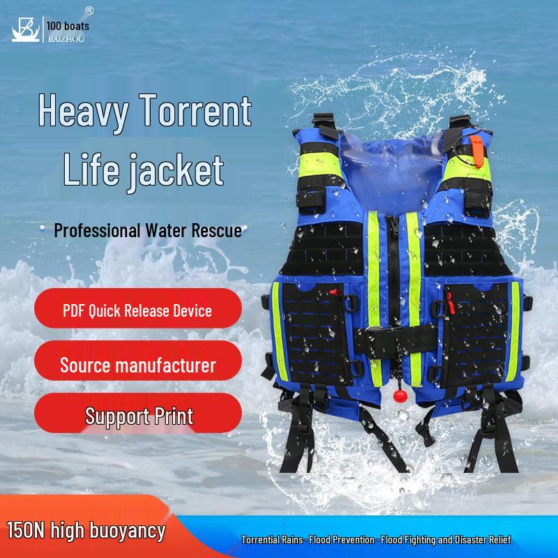 BAIZHOU Heavy Duty 150N Rescue Life Vest
