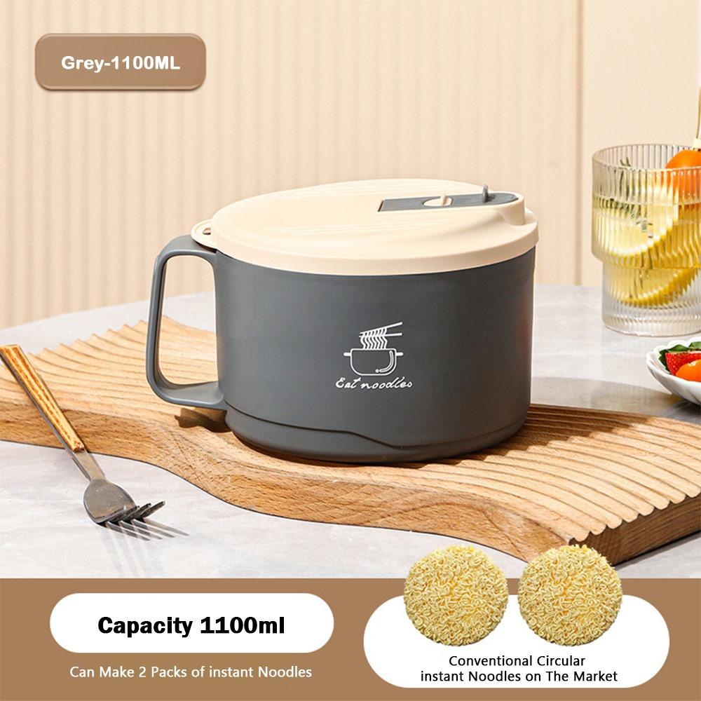 1100/1700ml Ramen Bowl Large Capacity Dormitory Lunch Box Durable Soup Cups  On-the-Go