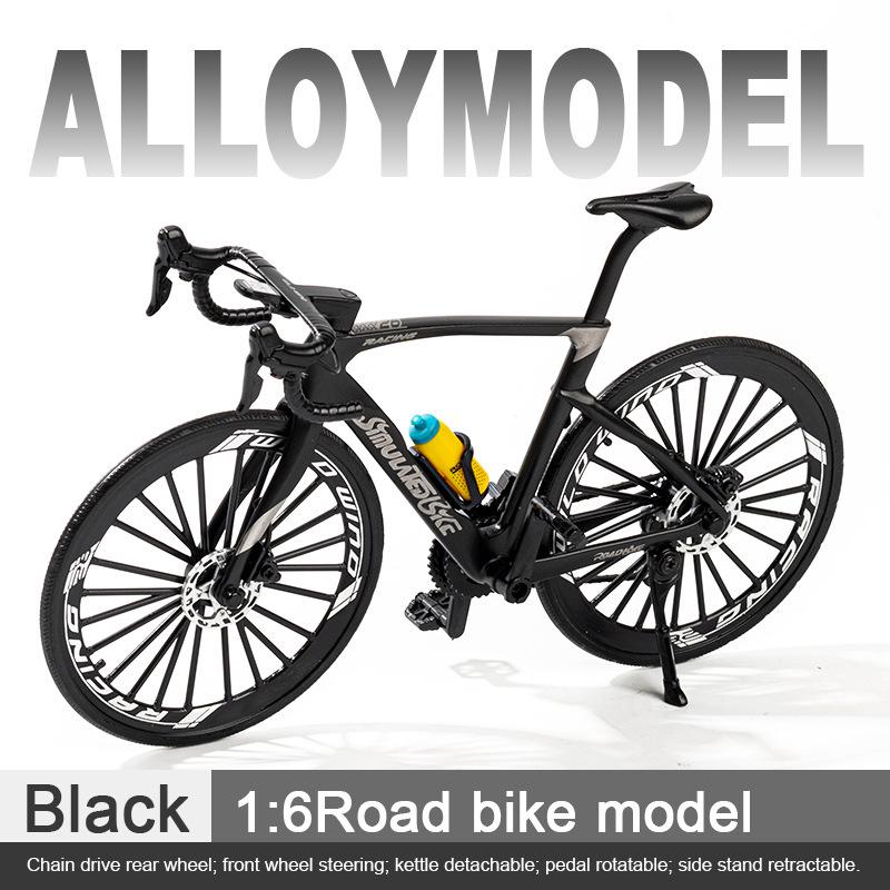 Cross Alloy Bicycle Model - Double Shock Mountain Bike Toy with Variable Speed & Front/Rear Absorbers - Ornament Gift