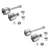 4pcs Practical Faucet Extenders 360 Degree Rotation ABS Faucet Attachments Tap Extension Aerator Set for Easy Cleaning