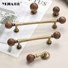 Wardrobe Door Handle Kitchen Door Knobs for Cabinets Knobs Wood Cabinet Knobs Nature Style Wooden Cabinet Handle