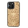 Bewood Wooden Case for iPhone 14 Pro Max Aztec Calendar Aniegre