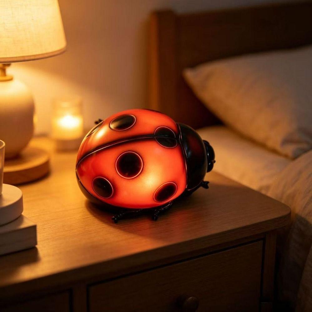 Modern Minimalist Style Beetle Night Light LED Glow LED Night Light Gift for Kids/Adults