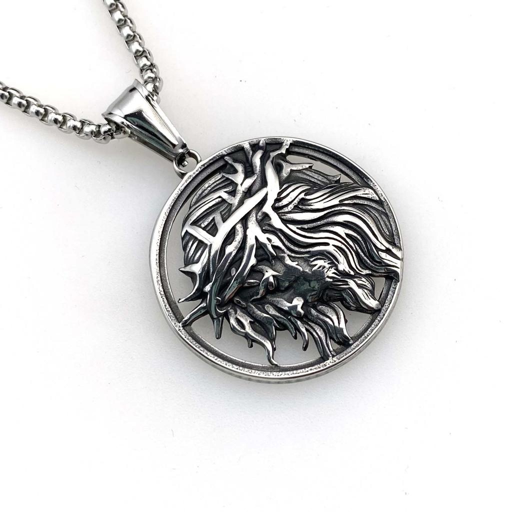 Halskette Retro Herren Farblos Punk-Stil Antike Griechische Mythologie Anhänger