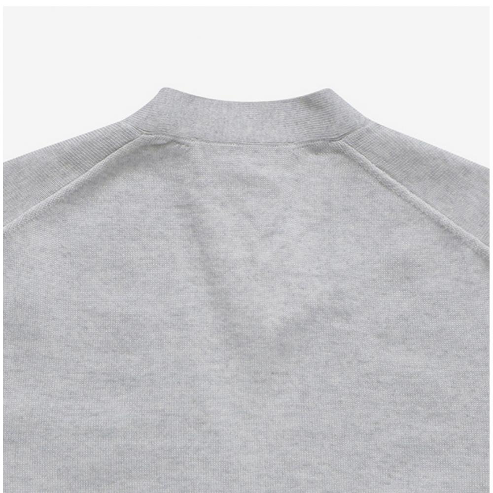 MaiSon KitSune Mm00509kt1036 H120 Bold Fox Head Patch V Neck Men S Cardigan