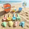 Children's Foldable Beach Toy Set: Bucket, Shovel, Sand Timer, and Digging Tools for Sand and Water Play