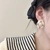Vintage Retro Flower Stud Earrings - Light Luxury, High-End Design, Versatile for Women's Accessories