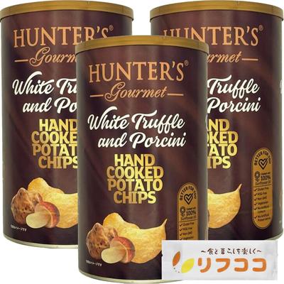 Kartoffel Weiße Trüffel Steinpilz Dose 150g x 3 Stück Groß Kommt mit einem Originalhandtuch zum Abwischen der Hände nach Hunter's Chips, & Geschmack, Art, Set,