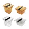 Acrylic Coffee Ground Knock Container bin Waste with Rubber Bar Non Slip Base for Western