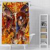Shower Curtain Waterproof Polyester Fabric Paint Colorful Curtains Cute Digimon Playmats Greymons Home Bathroom Decor  With Hook
