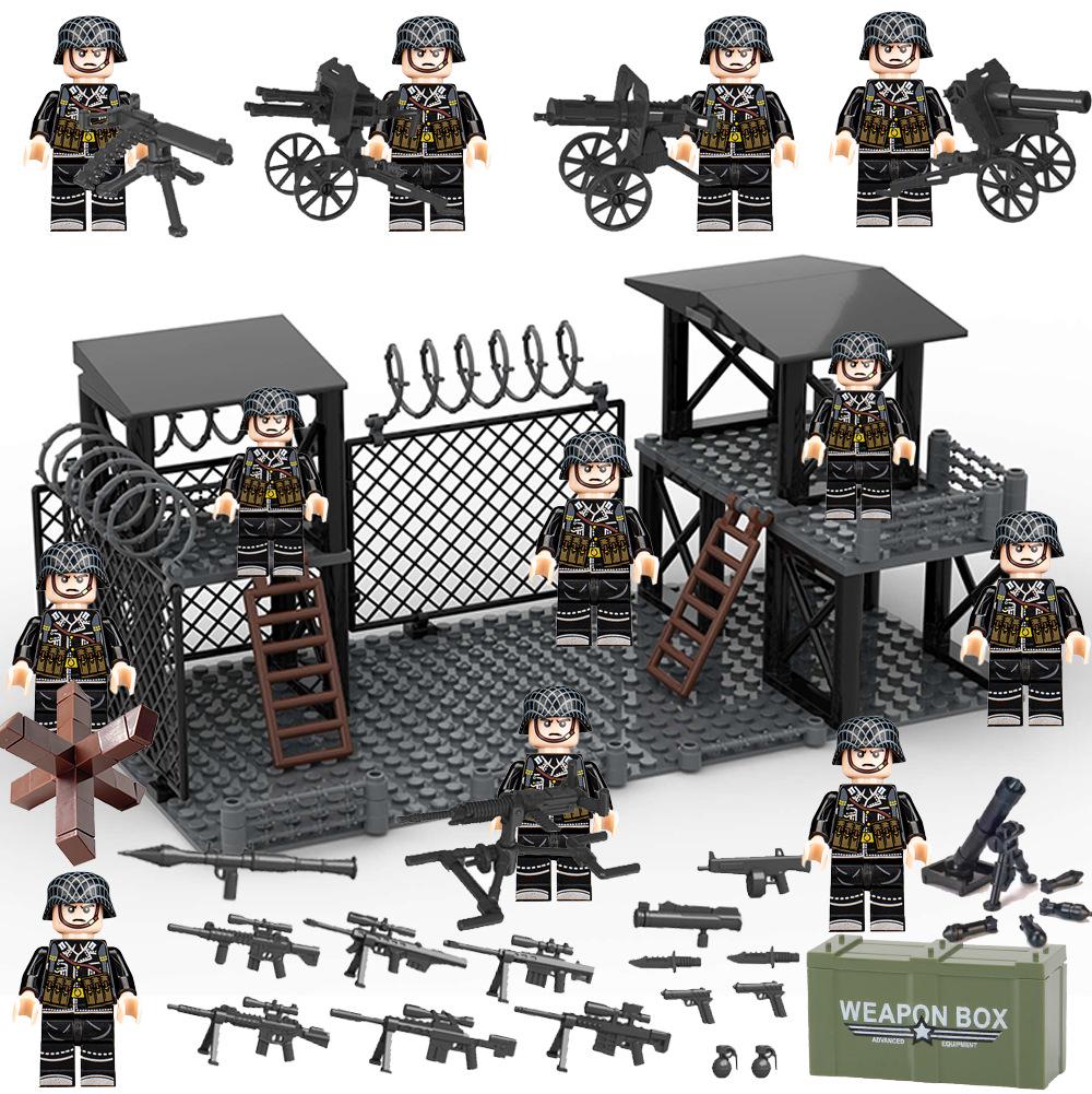 WWII Army Figures Building Blocks: US, German & British Military Educational Toys