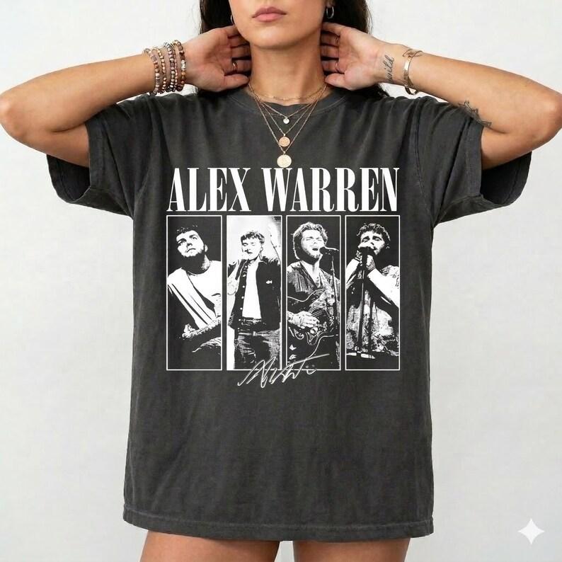 2026 Summer Fashion Trendy Tee Men Women Vintage Top Alex Warren Music Vintage Shirt, Retro 90s Alex Warren Tour Concert Vintage Shirt