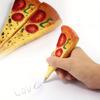3pcs Pizza Ballpoint Pen, New and Unique Pizza-shaped Ballpoint Pen, Simulated Bread Ballpoint Pen